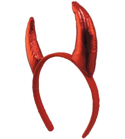 Headbands Red Devil Horns Headband - CH18NMU0H6E $7.91