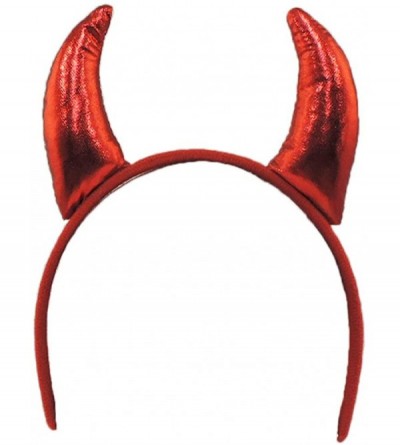 Headbands Red Devil Horns Headband - CH18NMU0H6E $7.91