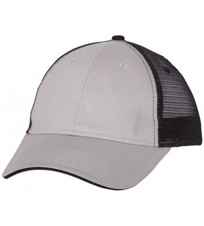 Baseball Caps Sandwich Trucker Cap - Grey/Black - CI182OORRCK $8.56