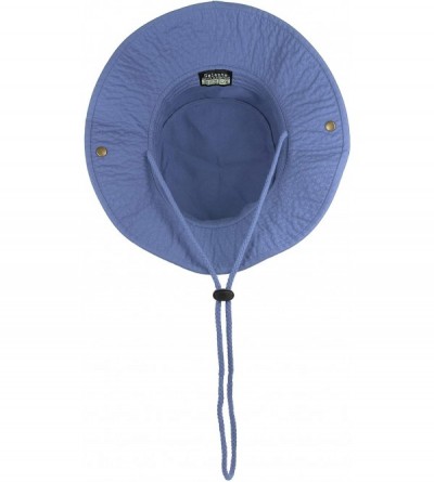 Sun Hats 100% Cotton Stone-Washed Safari Booney Sun Hats - Sky Blue - CJ18HXZGKY9 $12.21