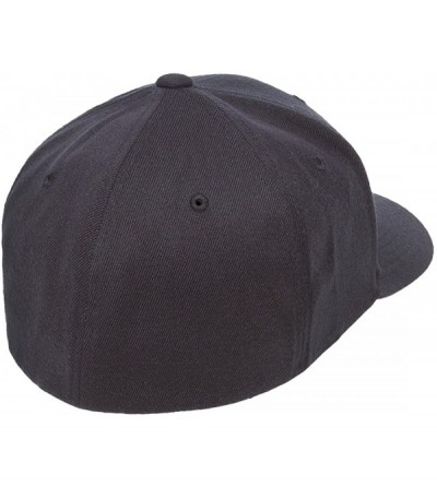 Baseball Caps Original Flexfit Wooly Cotton Twill Cap 6277- Stretch Fit Baseball Cap w/Hat Liner - Dark Navy - CB1803L4GC9 $2...