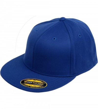 Baseball Caps Yupoong Men's 6-Panel High-Profile Premium Fitted Cap - Royal - C2118Q7SJRR $12.58