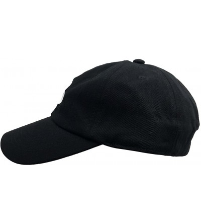 Baseball Caps Golf Baseball Cap 100% Cotton Embroidered Dad Hat Snapback Unisex Twill Hat - Black-1 - C0185ED50AE $11.83
