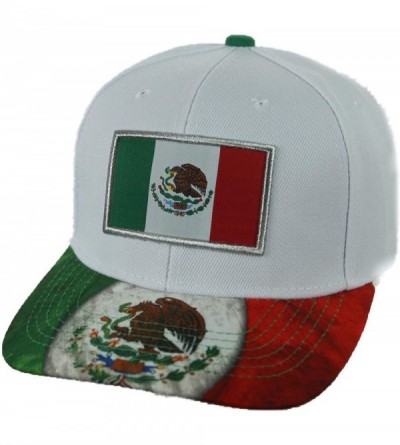 Baseball Caps Baseball Cap Mexican Flag Mexico Eagle Hat Snapback Hats Casual Caps - White - C118KIOE88O $15.29