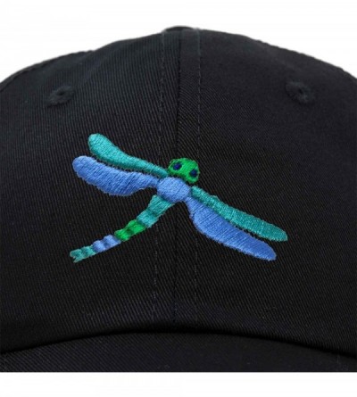 Baseball Caps Dragonfly Womens Baseball Cap Fashion Hat - Black - CR18KGXH336 $14.21