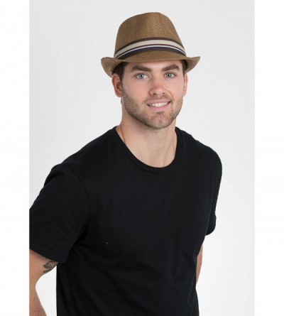 Fedoras Mirage Fedora Hat - Brown - CK18044WXNM $38.42