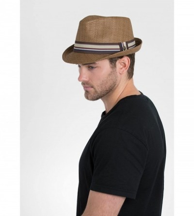 Fedoras Mirage Fedora Hat - Brown - CK18044WXNM $38.42