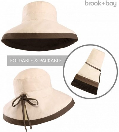 Sun Hats Outdoor Womens Sun Hat Protection - Beige - Cotton With Drawstring - C218E7WA3HQ $10.96