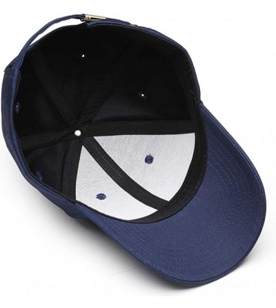 Baseball Caps Unisex Geometric Embroidery Men Women Hip-Hop Style Classic Fashion Baseball Cap Cotton Adjustable Hat - Blue -...