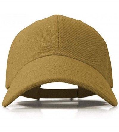 Baseball Caps Plain Adjustable Baseball Cap Classic Adjustable Hat Men Women Unisex Ballcap 6 Panels - Khaki/Pack 4 - CG192WM...