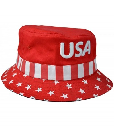 Baseball Caps USA Baseball Cap Polo Style Adjustable Embroidered Dad Hat with American Flag for Men and Women - Red - C018YSO...