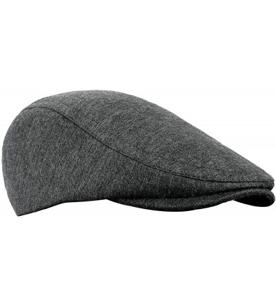 Newsboy Caps Men's Flat Cap Cotton Soft Fit Newsboy Cap Ivy Gatsby Driving Hat - 1-dark Grey - C318YZELKIM $7.52