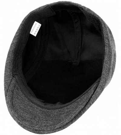 Newsboy Caps Men's Flat Cap Cotton Soft Fit Newsboy Cap Ivy Gatsby Driving Hat - 1-dark Grey - C318YZELKIM $7.52