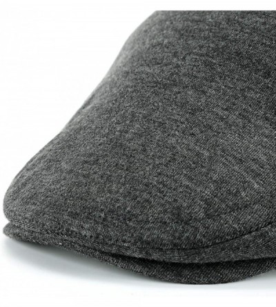 Newsboy Caps Men's Flat Cap Cotton Soft Fit Newsboy Cap Ivy Gatsby Driving Hat - 1-dark Grey - C318YZELKIM $7.52