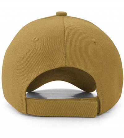 Baseball Caps Plain Adjustable Baseball Cap Classic Adjustable Hat Men Women Unisex Ballcap 6 Panels - Khaki/Pack 2 - CF192WR...