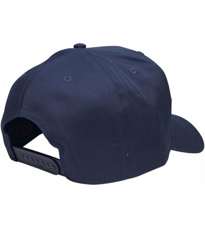 Baseball Caps Pilot Oak Leaf Oval Embroidered Patch Snapback Baseball Cap - Navy - CU18040OSY3 $13.45