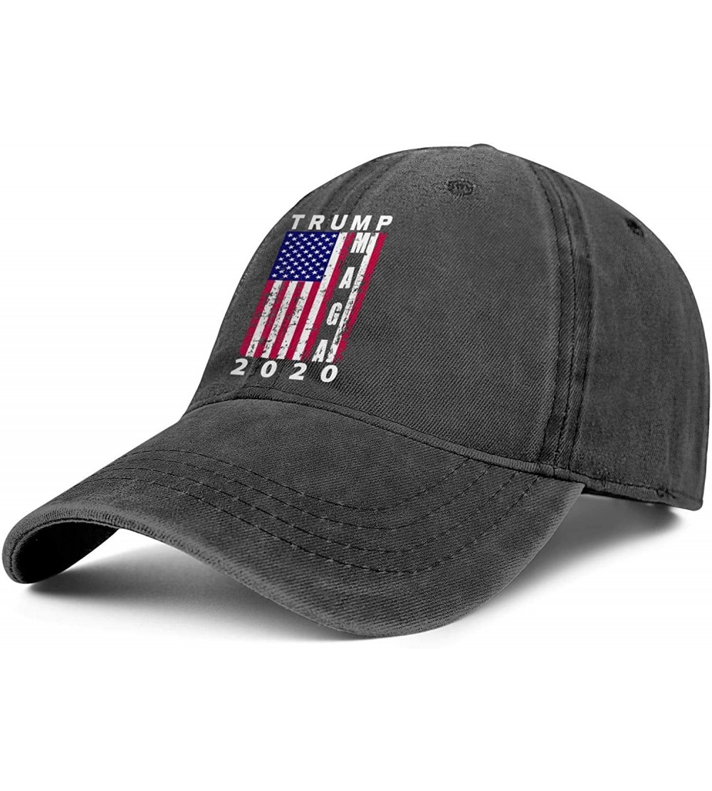 Baseball Caps Unisex Low Wash Cloth Dad Hat Adjustable Trump 2020 White Fuak Face Sports Baseball Hat - Trump Maga 2020-4 - C...