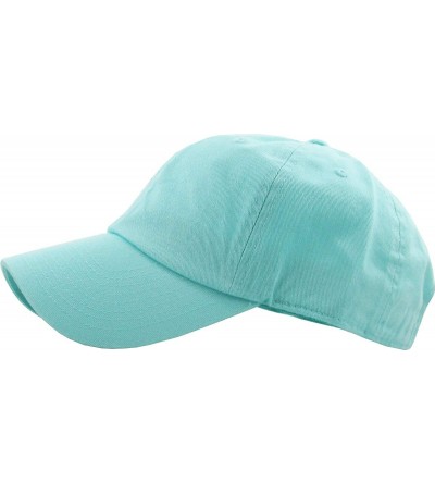 Baseball Caps Dad Hat Adjustable Plain Cotton Cap Polo Style Low Profile Baseball Caps Unstructured - Diamond Blue - CV17AANS...
