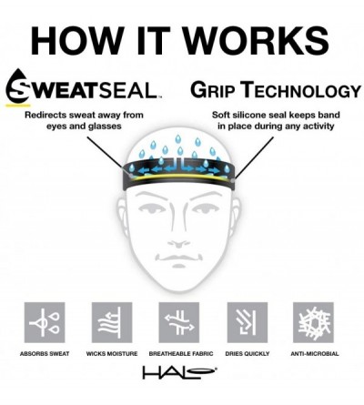 Headbands AIR Series Sweatband Halo I Tie Version for Women and Men - Black - C918LZ73LS9 $15.77