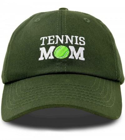 Baseball Caps Premium Cap Tennis Mom Hat for Women Hats and Caps - Olive - CV18IOKIXTD $10.04