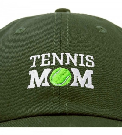 Baseball Caps Premium Cap Tennis Mom Hat for Women Hats and Caps - Olive - CV18IOKIXTD $10.04