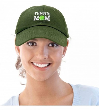 Baseball Caps Premium Cap Tennis Mom Hat for Women Hats and Caps - Olive - CV18IOKIXTD $10.04