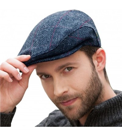 Newsboy Caps Charcoal Gray Tweed Flat Cap- Made in Ireland - CV189RH4TYS $49.59