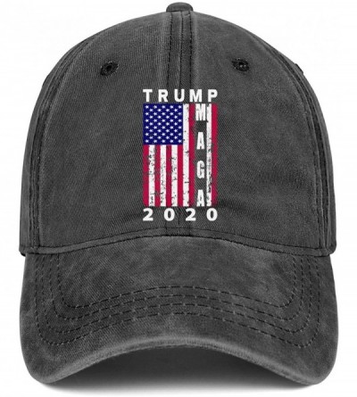 Baseball Caps Unisex Low Wash Cloth Dad Hat Adjustable Trump 2020 White Fuak Face Sports Baseball Hat - Trump Maga 2020-4 - C...