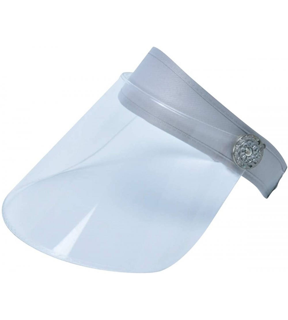Visors Full Face Sun Hats for Women Fashion Sun Protection Caps Wide Visors Headwear for Men Girls - CC198597TDA $21.49