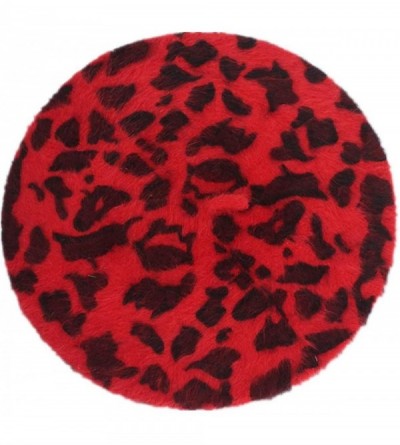 Berets Women Or Men 100% Wool Solid Berets French Beret - Leopard 5 - C218UKRAZK8 $13.40