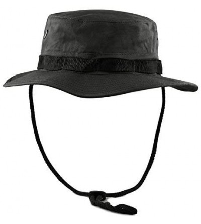 Sun Hats Premium Quality Military Boonie Hat - Black - CT12CQP6J8P $10.62