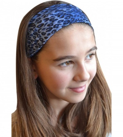 Headbands (Set of 3) Leopard Animal Print Stretch Headband - Pink / Green / Brown - CX11CMO13MD $12.57