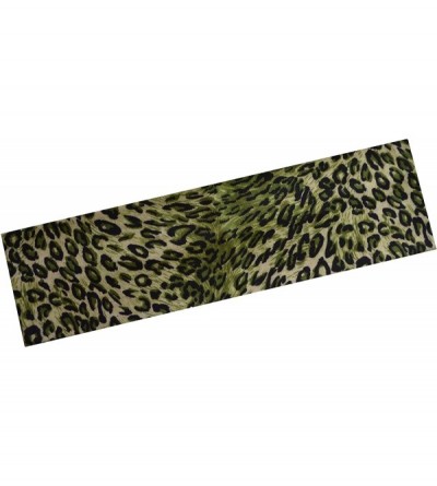 Headbands (Set of 3) Leopard Animal Print Stretch Headband - Pink / Green / Brown - CX11CMO13MD $12.57