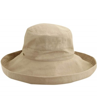 Sun Hats Women's Cotton Hat with Inner Drawstring and Upf 50+ Rating - Taupe - C11130G37E9 $35.08