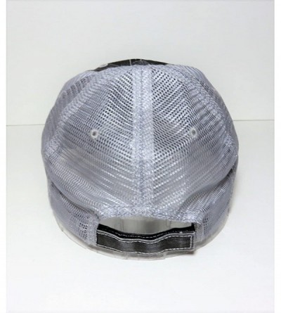 Baseball Caps White Glitter momboss Distressed Look Grey Trucker Cap Hat Fashion - C517YTMZY59 $18.13