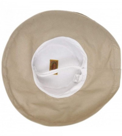 Sun Hats Women's Cotton Hat with Inner Drawstring and Upf 50+ Rating - Taupe - C11130G37E9 $35.08