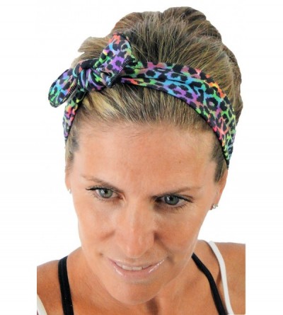 Headbands Removable Bow Training Headband - No Slip - No Sweat- Mango Orange - Mango Orange - CV12I8WP049 $7.83